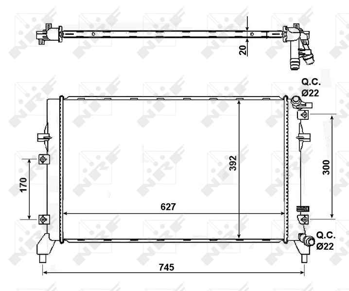 NRF Radiateur 50148