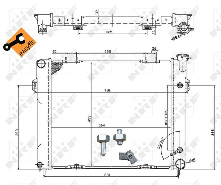 NRF Radiateur 50202