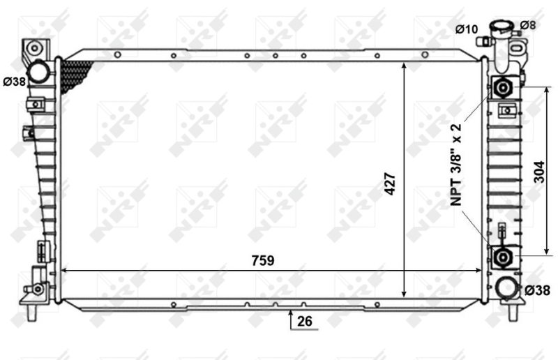 NRF Radiateur 50334