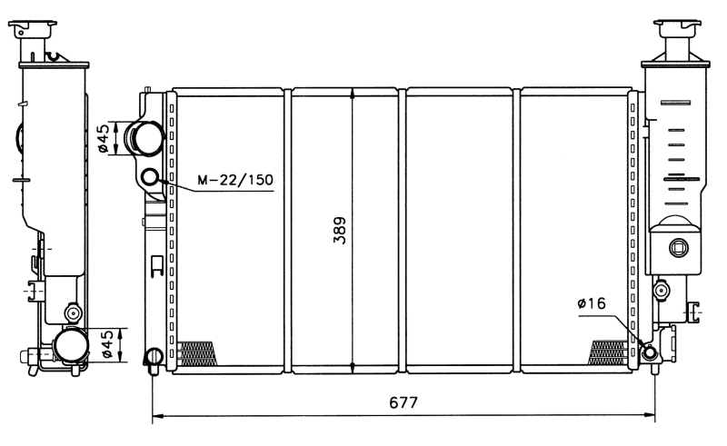 NRF Radiateur 50400