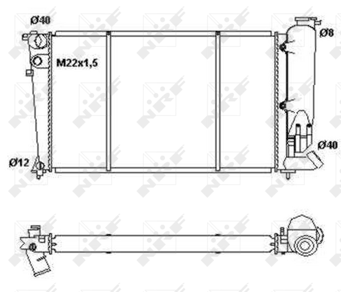 NRF Radiateur 50414