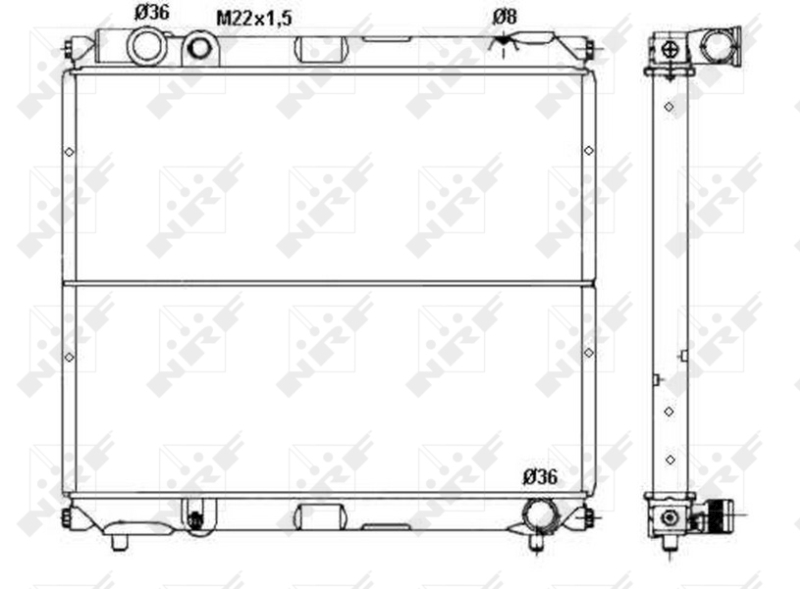 NRF Radiateur 50433