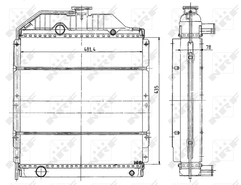 NRF Aandrijfaccu koeler 50489