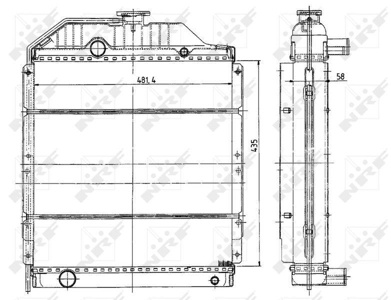 NRF Aandrijfaccu koeler 50490