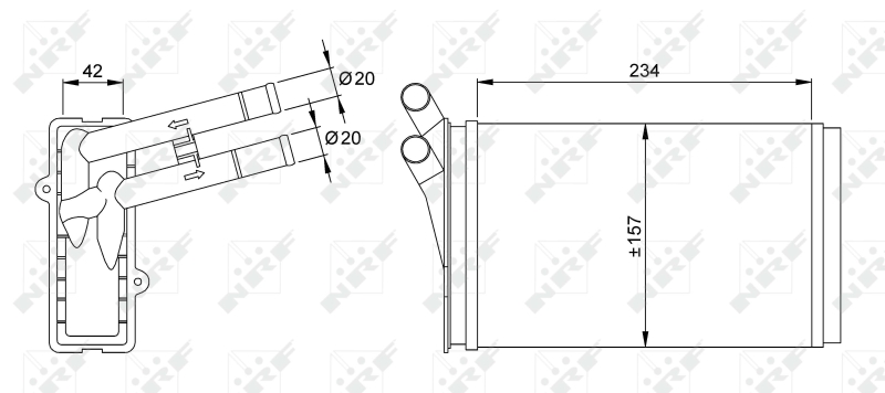 NRF Kachelradiateur 50524
