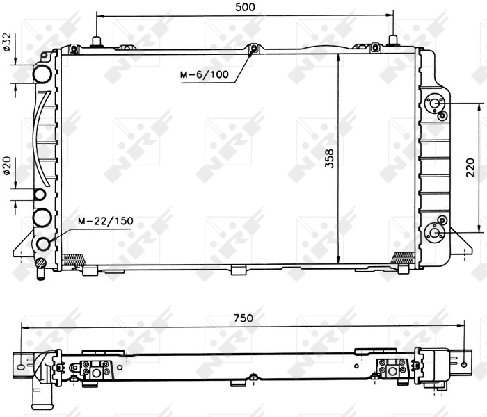 NRF Radiateur 50528