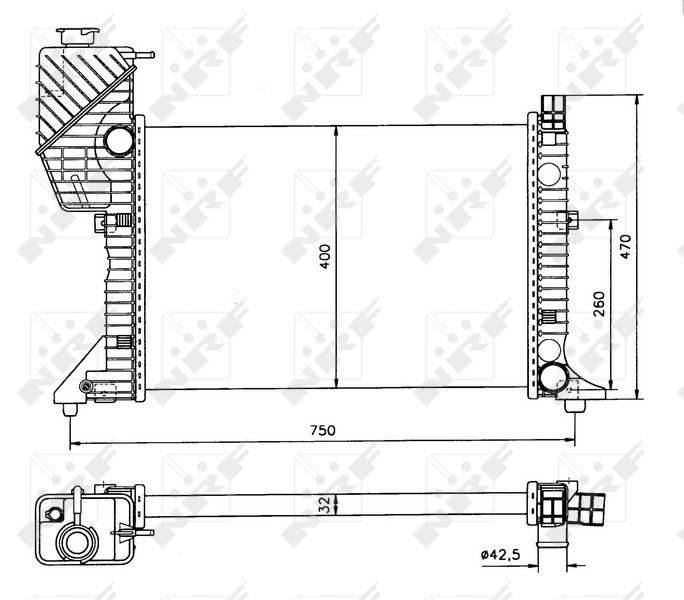 NRF Radiateur 50559