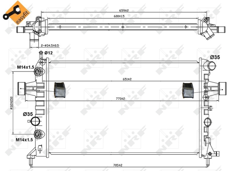 NRF Radiateur 50562
