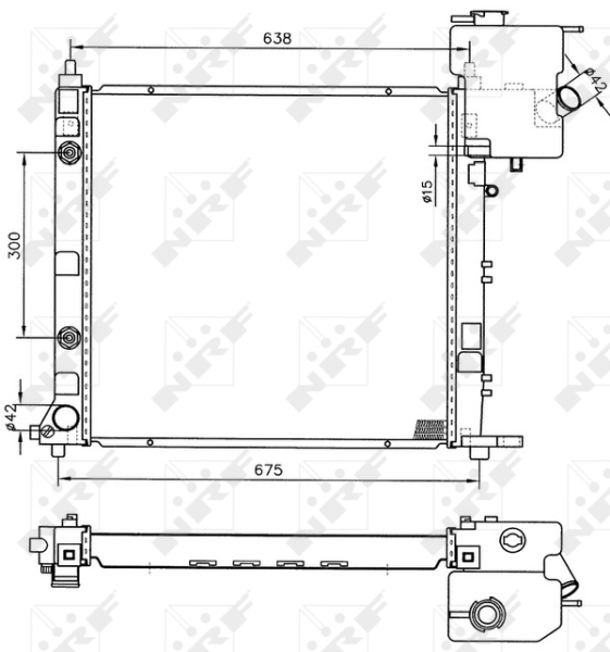 NRF Radiateur 50582
