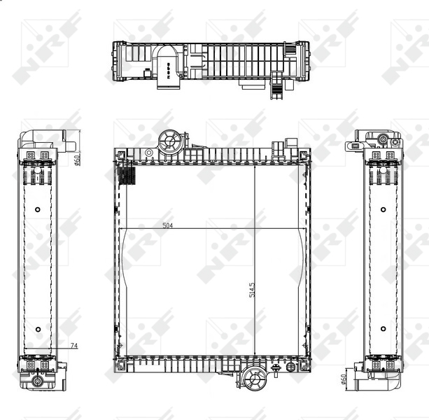 NRF Radiateur 50584