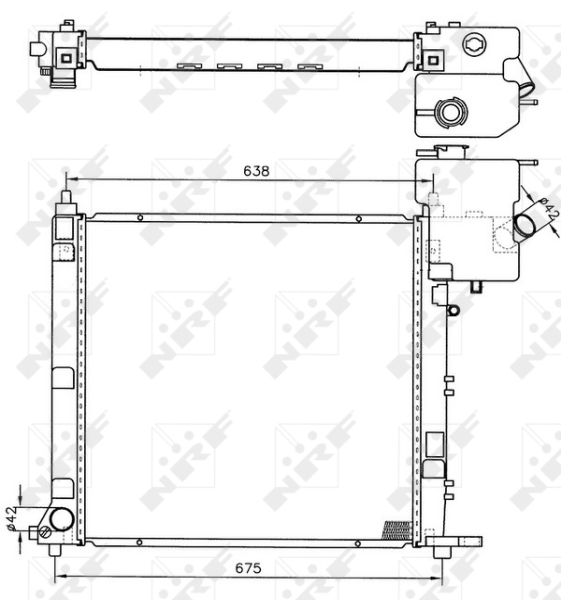 NRF Radiateur 50598
