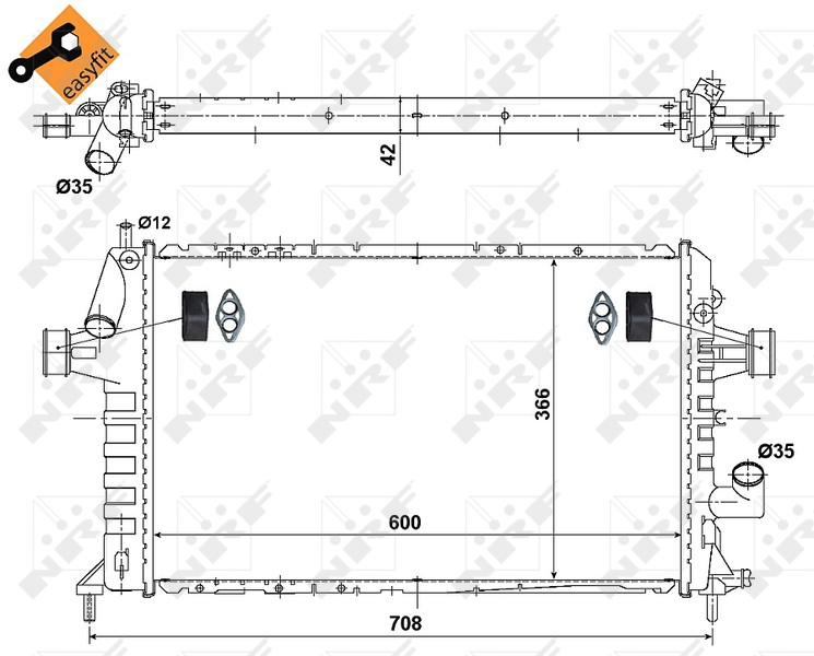 NRF Radiateur 506616