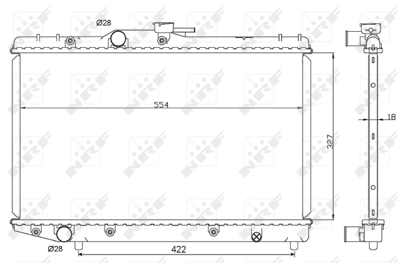 NRF Radiateur 506725