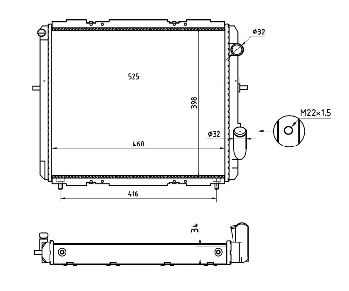 Radiateur NRF 507345A