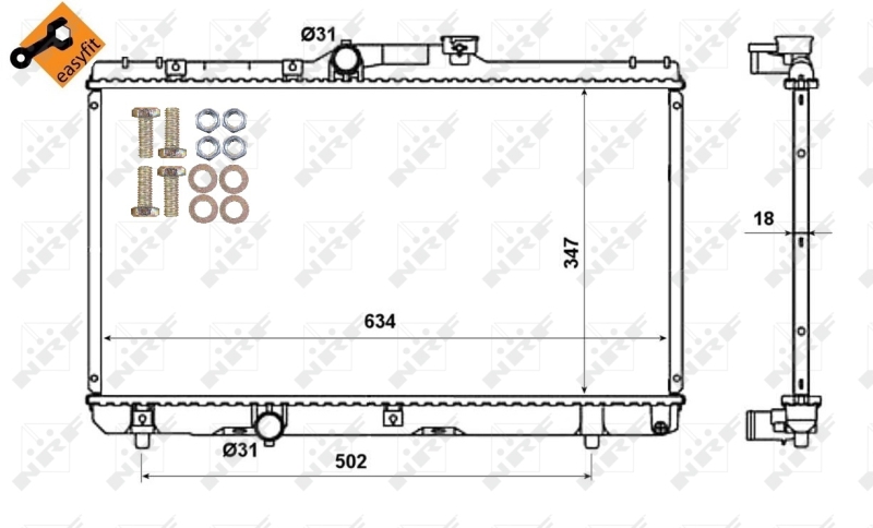 NRF Radiateur 507594