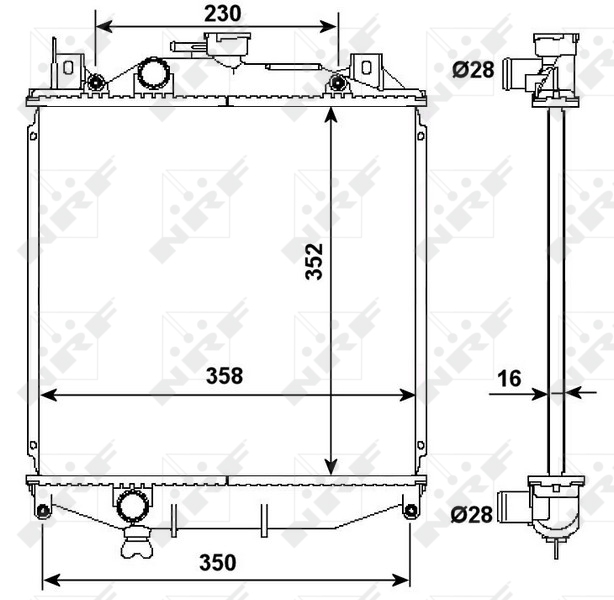 Radiateur NRF 507644