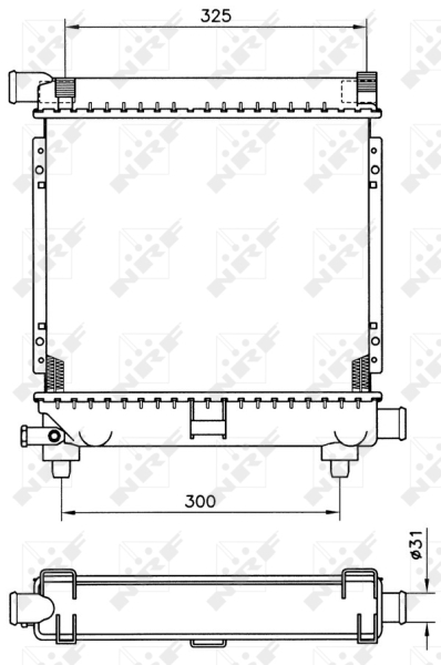 NRF Radiateur 507662