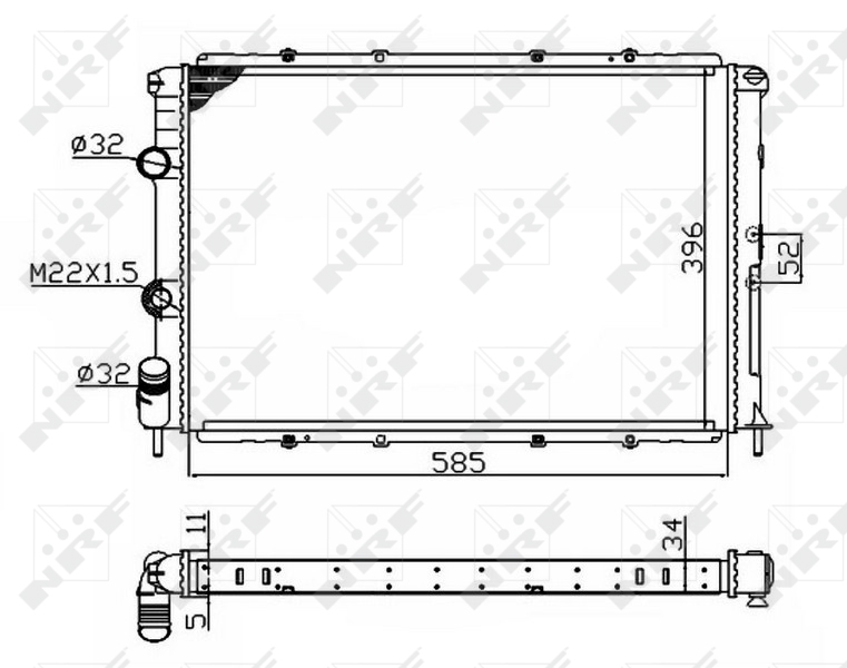 NRF Radiateur 509503A