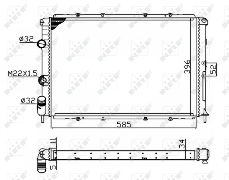 NRF Radiateur 509503