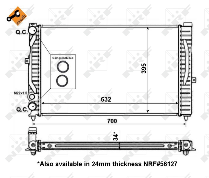 NRF Radiateur 509504