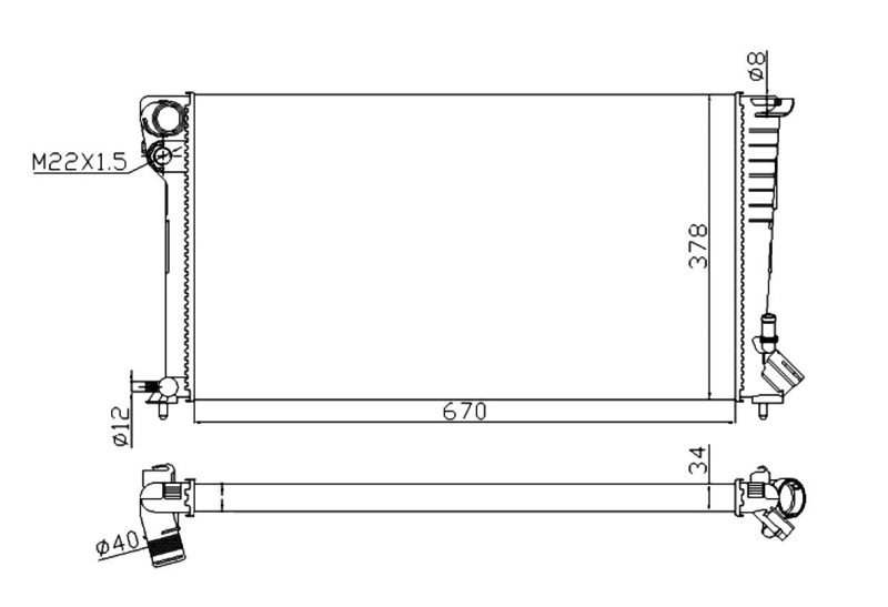 Radiateur NRF 509510A