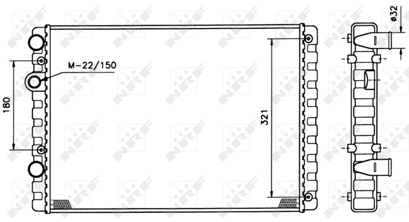NRF Radiateur 509520