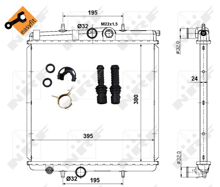 NRF Radiateur 509523