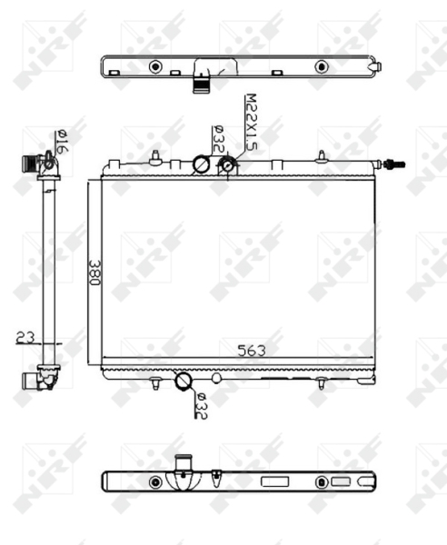 NRF Radiateur 509524A