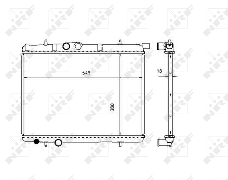 NRF Radiateur 509524
