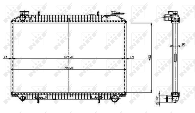 NRF Radiateur 509534
