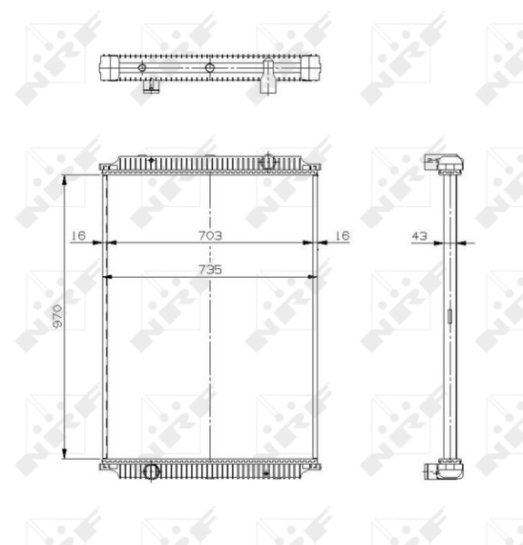 Radiateur NRF 509564X