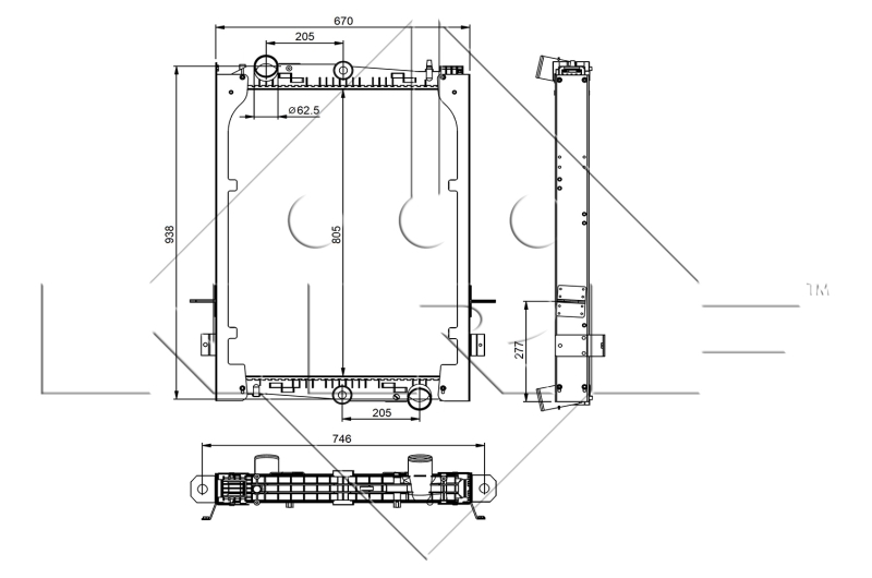 NRF Radiateur 509585