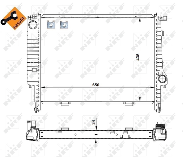 NRF Radiateur 509588