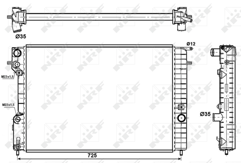 Radiateur NRF 509689