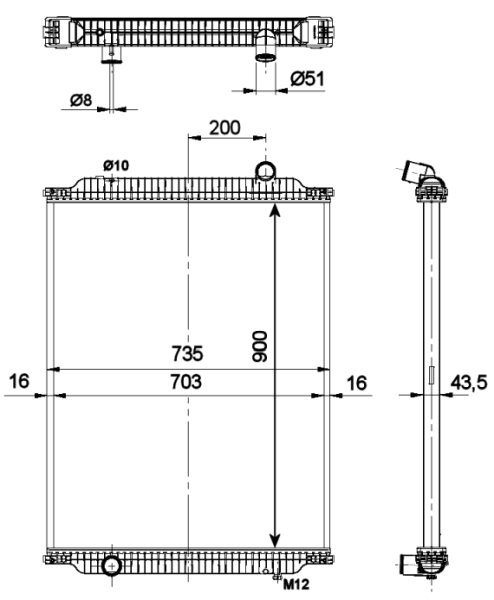 Radiateur NRF 509700