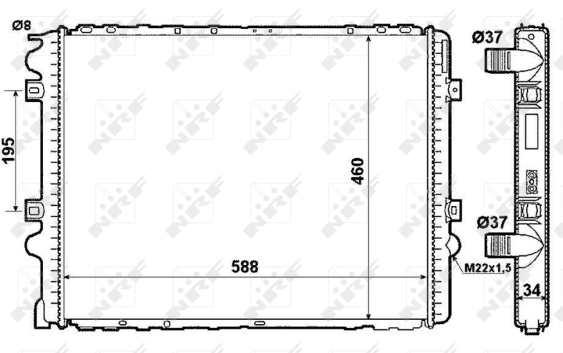 Radiateur NRF 509710