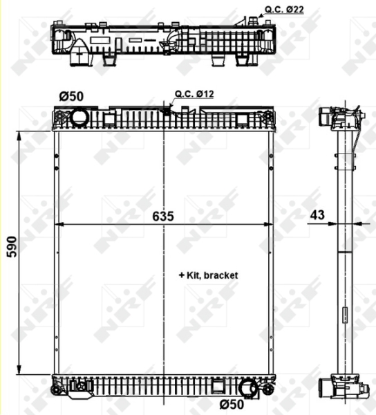 NRF Radiateur 509873