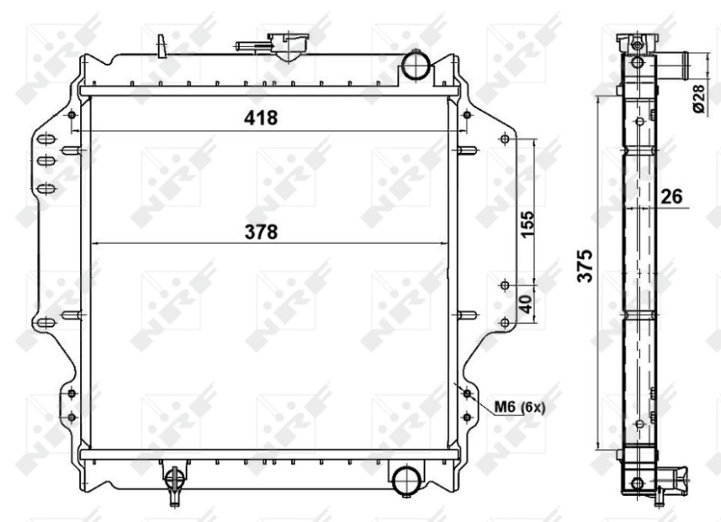NRF Radiateur 513161