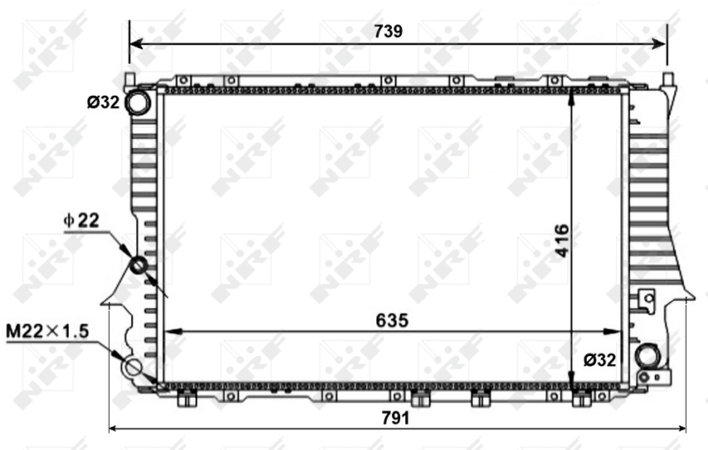 NRF Radiateur 51318