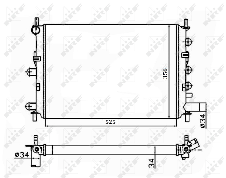 Radiateur NRF 514436A