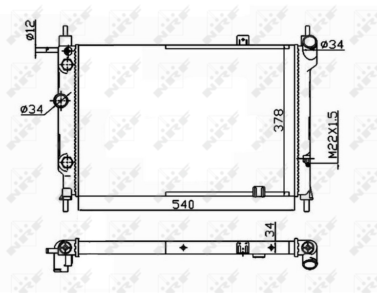 Radiateur NRF 514647