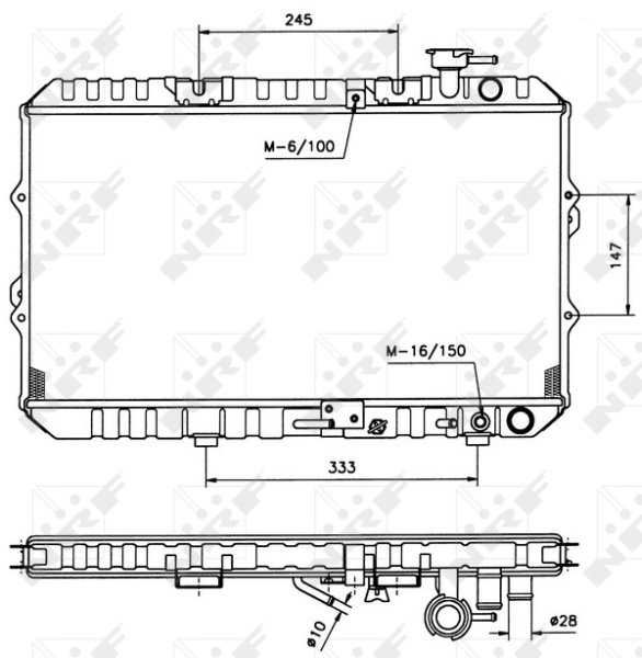 Radiateur NRF 516354