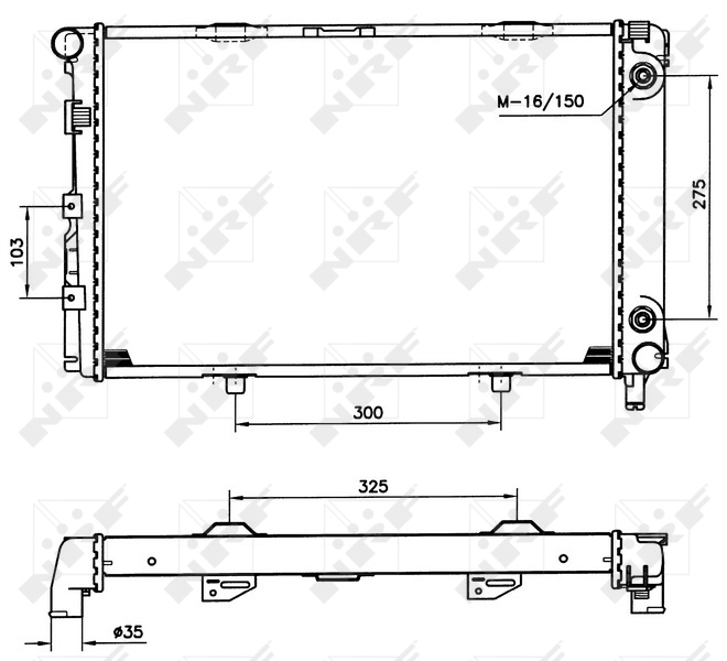 Radiateur NRF 516580