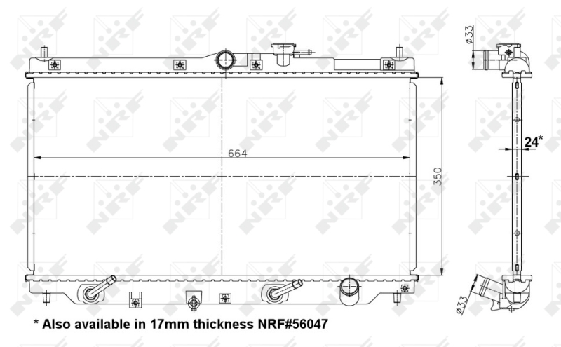 Radiateur NRF 517722