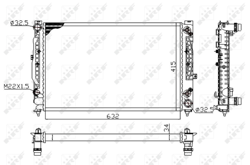 Radiateur NRF 519504A