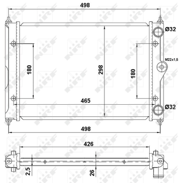 Radiateur NRF 519505