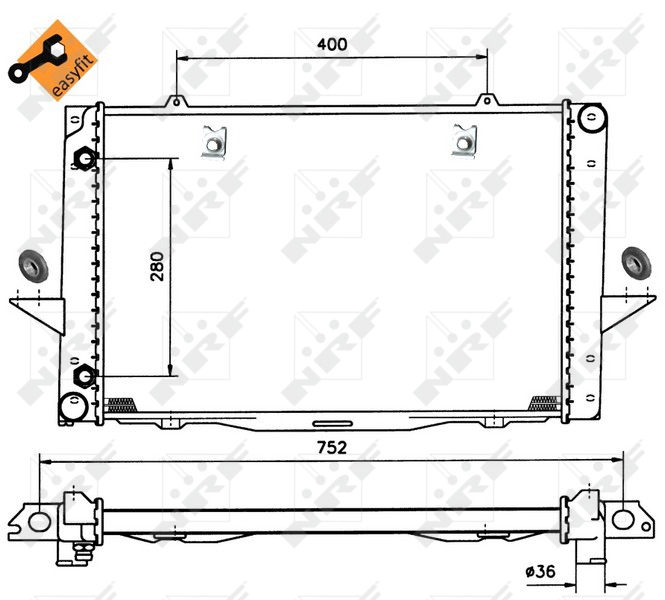 NRF Radiateur 519509