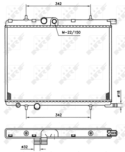 Radiateur NRF 519524