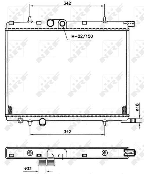 NRF Radiateur 519525