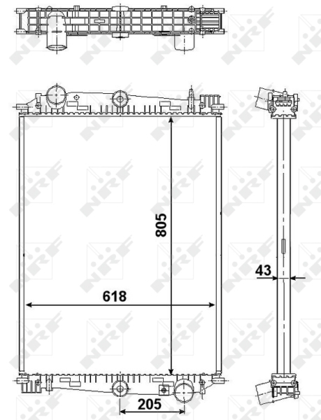 NRF Radiateur 519585